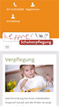 Mobile Screenshot of keppner-schulverpflegung.de